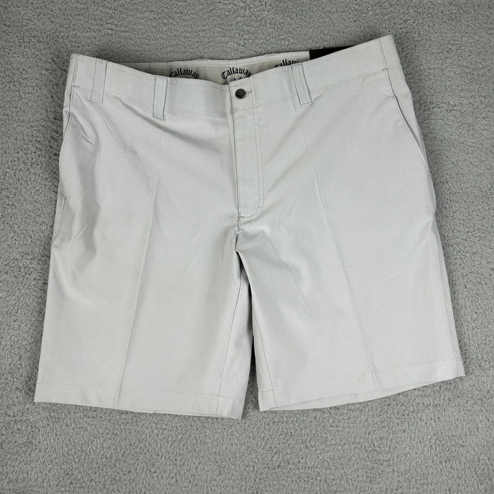 Callaway Golf Shorts Mens 40 Gray Active Waistband Performance Stretch Preppy